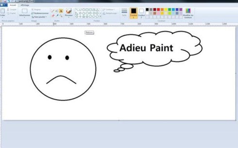 Paint được mô tả là lỗi thời và có nghĩa là không còn được nâng cấp và có thể bị gỡ bỏ trong các bản cập nhật tới. (Ảnh: lefigaro)