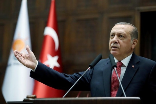 Tổng thống Thổ Nhĩ Kỳ Tayyip Erdogan cho rằng Israel sẽ phải trả giá đắt trong cuộc xung đột. Ảnh: AP