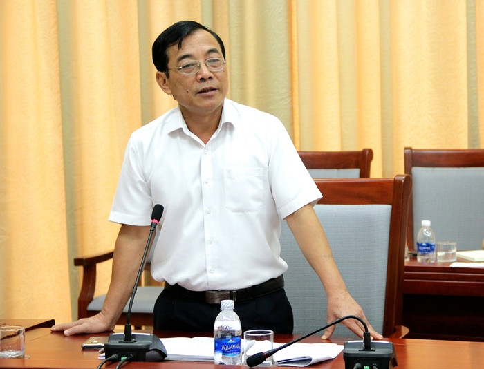 Ông Nguyễn Văn Huy - Chủ tịch Uỷ ban MTTQ tỉnh đề nghị trong việc nâng cao chất lượng và hình thức đối thoại với nhân dân, nhằm tăng tính trao đổi, phản biện giữa chính quyền và người dân. Ảnh: Mỹ Nga