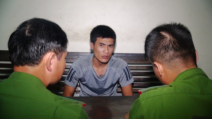 Đối tượng Huỳnh Hùng. Ảnh: Hồng Quang