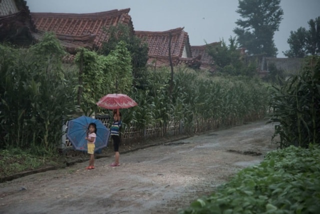 Quang cảnh nông thôn Triều Tiên.