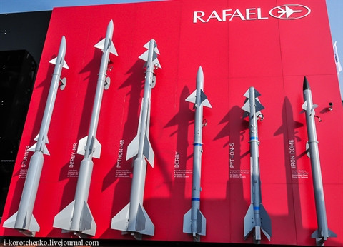 Các loại đạn tên lửa phòng không do Tập đoàn Rafale của Israel sản xuất