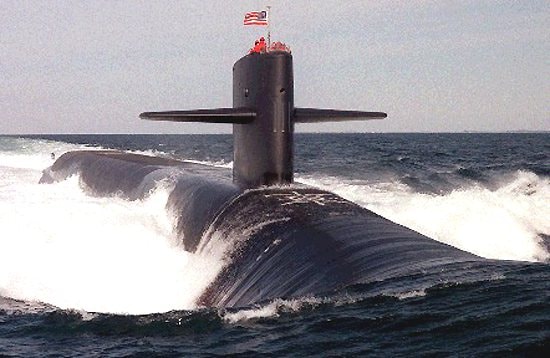 Tàu ngầm hạt nhân lớp Ohio của Mỹ.