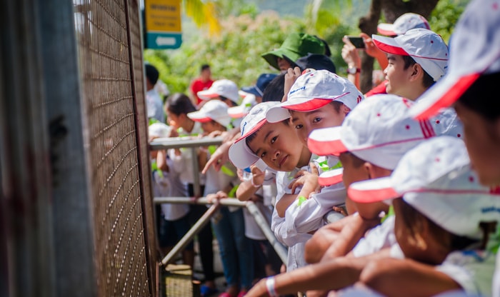 1 ngày thoả thích vui chơi ở Mường Thanh SafariLand đã mang lại cho các em nhiều trải nghiệm lý thú. Ảnh: Mai Nguyên