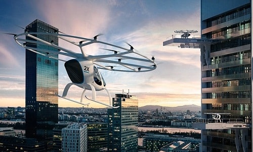 Taxi bay tự động của Volocopter. Ảnh: E-volo.