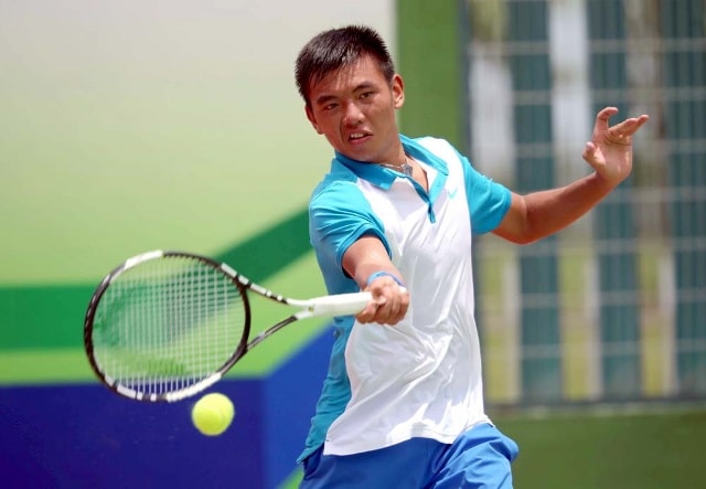 Tay vợt Lý Hoàng Nam đứng hạng 457 (ATP) tràn đầy cơ hội đoạt HCV SEA Games 29. Ảnh: Internet.