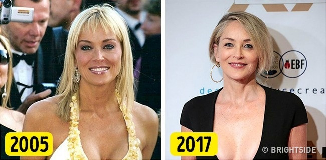 Sharon Stone dường như còn trẻ và đẹp hơn so với hơn chục năm trước. Người đẹp 59 tuổi không hề đụng dao kéo để duy trì tuổi xuân mà luôn chăm chỉ tập luyện, chăm sóc da và