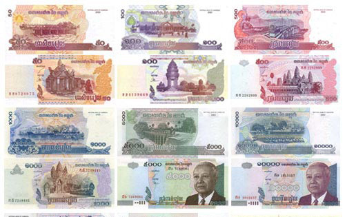 Tiền giấy Campuchia.