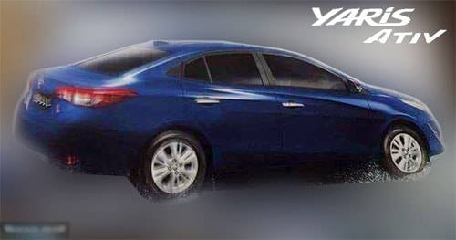 Phần đầu và đuôi xe Yaris Ativ được cho là lấy cảm hứng từ Toyota Corolla.