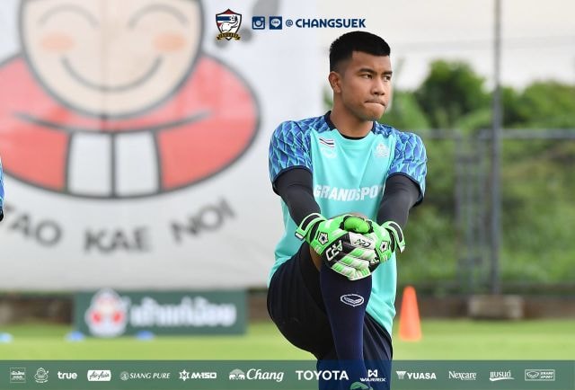 Thủ môn Nont Muangngam là sự lựa chọn số 1 của U22 Thái Lan - Ảnh: FA Thailand