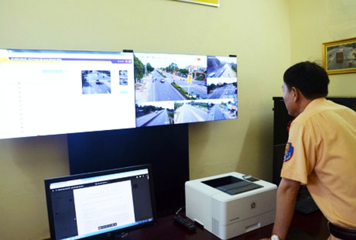 Các hình ảnh, video vi phạm được truyền về trung tâm xử lý để lực lượng CSGT theo dõi và tiến hành xử phạt. Ảnh minh họa