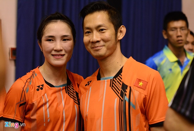 Vo chong, bo con cung tranh tai tai SEA Games hinh anh 1