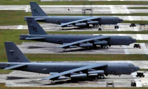 Các máy bay tại căn cứ không quân Anderson trên đảo Guam. Ảnh: Wikipedia.