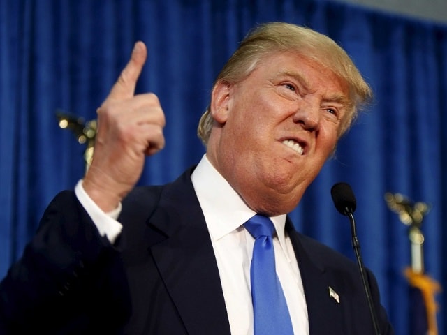 Tổng thống Trump tuyên bố sẵn sàng tấn công quân sự nếu Triều Tiên còn có hành vi đe dọa Mỹ. Ảnh: Internet