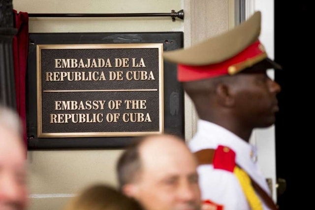 Đại sứ quán Cuba tại Washington (Ảnh: AP)