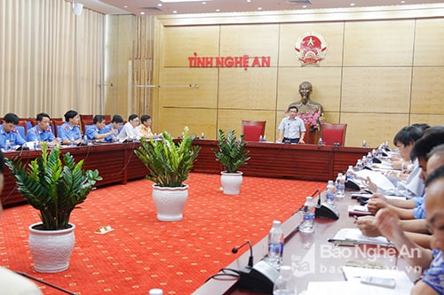 Các thành viên tham gia cuộc họp. Ảnh: Thanh Nga.