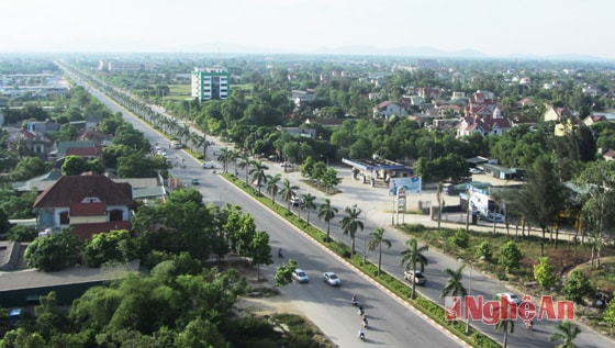 Đại lộ Lê-nin, Thành phố Vinh, Nghệ An. Ảnh tư liệu