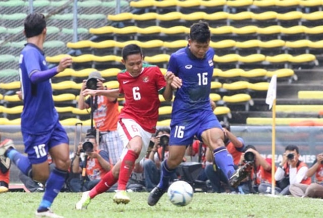 U22 Thái Lan hòa 1-1 với  U22 Indonesia. Ảnh: Internet