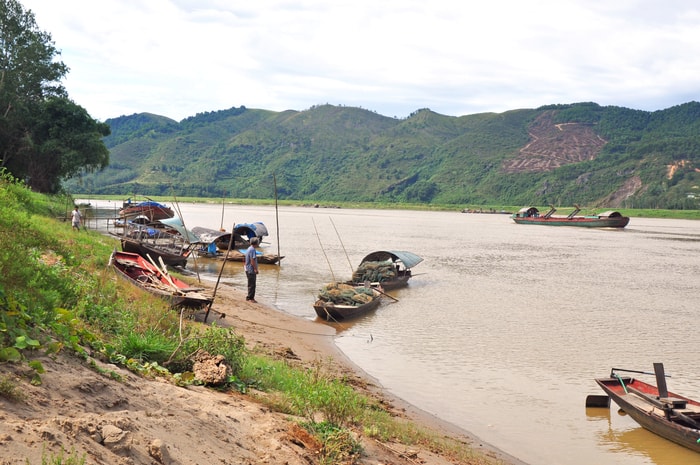 Bến đò làng Khả Lãm, xã Nam Thượng (Nam Đàn). Ảnh: Công Khang