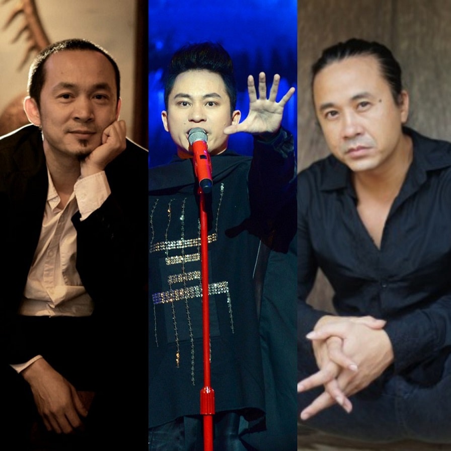 Ca sỹ Tùng Dương, nhạc sỹ Quốc Trung và Lê Minh Sơn.