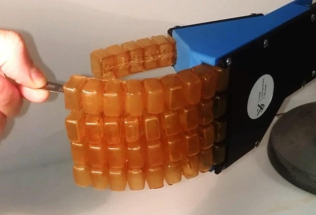 Một nhà khoa học đâm vào cánh tay robot tự làm liền.