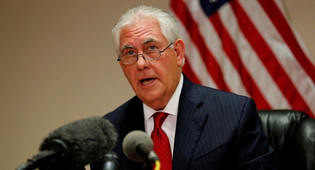 Ngoại trưởng Hoa Kỳ Rex Tillerson lại cáo buộc Nga cung cấp vũ khí cho Taliban