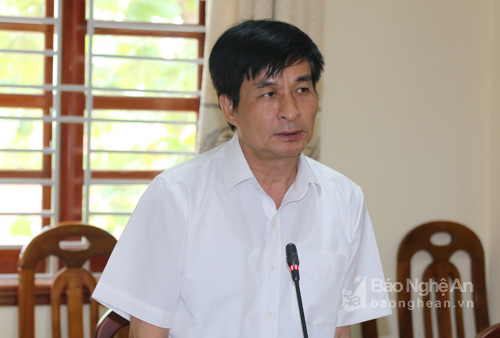 Đ.c Phan Sỹ Dương- TUV- Phó trưởng Ban thường trực Ban Nội chính Tỉnh ủy thông qua quyết định thành lập đoàn kiểm tra của Trưởng Ban Nội chính tỉnh ủy 