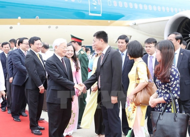 Chuyến thăm diễn ra vào thời điểm Myanmar đang bước sang thời kỳ phát triển mới. Đây sẽ là dịp để các nhà lãnh đạo hai bên đi sâu trao đổi, thống nhất các định hướng chiến lược, tạo dấu mốc mới, tầm cao mới và động lực mới cho quan hệ hai nước trên tất cả các lĩnh vực. (Ảnh: TTXVN)