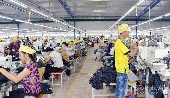 Nhà máy may Minh Anh tại xã Quang Sơn, Đô Lương 