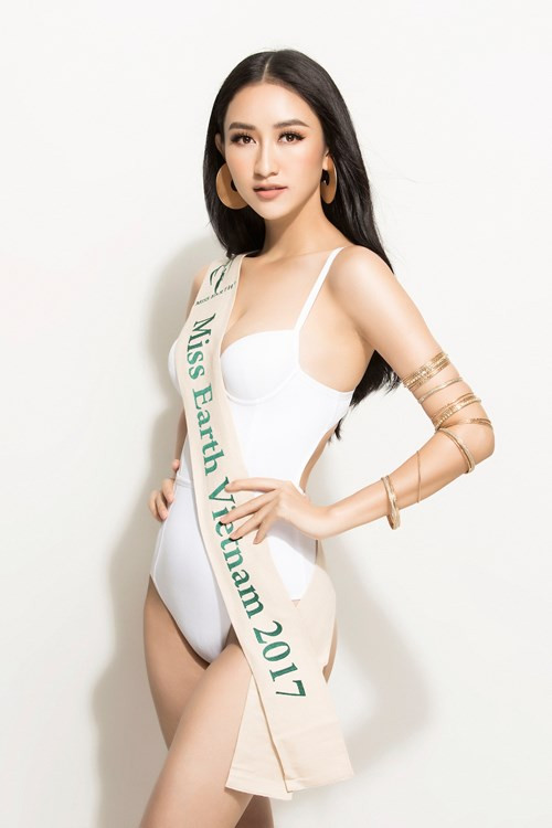Hà Thu đang được kỳ vọng sẽ tiếp bước Nam Em tạo nên dấu ấn tại cuộc thi Hoa hậu Trái đất 2017