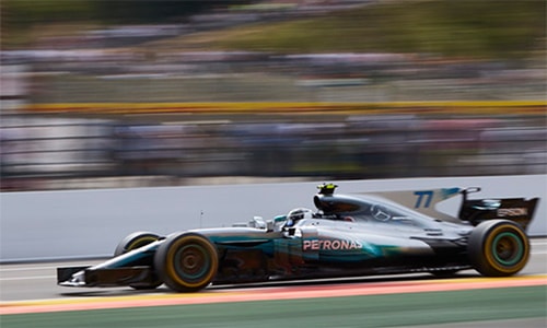 Bottas khiến Mercedes có một chặng đua không thật sự hoàn hảo, khi về đích thứ năm, dù có lợi thế xuất phát thứ ba. Ảnh: Motosports.