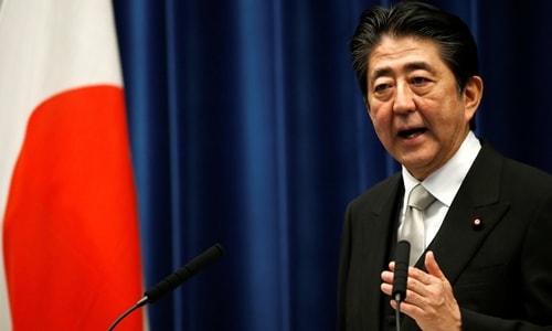 Thủ tướng Nhật Bản Shinzo Abe. Ảnh: Reuters.