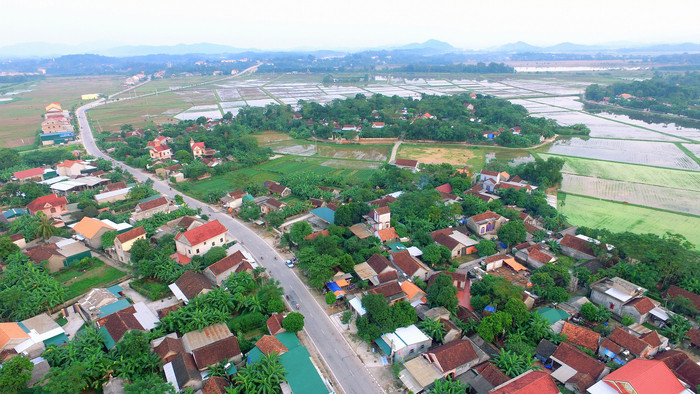 Một góc nông thôn mới xã Thanh Lĩnh (Thanh Chương).  Ảnh: Sách nguyễn