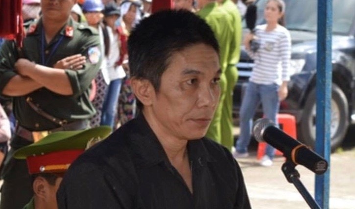 Bị cáo Mười trong phiên xử lưu động