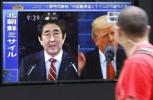 Nhật-Mỹ nhất trí gia tăng sức ép với Bình Nhưỡng. Ảnh: AP 