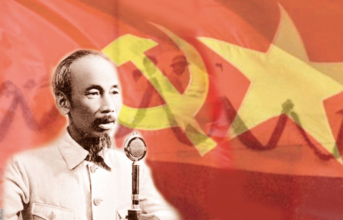 Chủ tịch Hồ Chí Minh đọc Tuyên ngôn độc lập tại Quảng trường Ba Đình, Hà Nội, 2/9/1945. Ảnh tư liệu