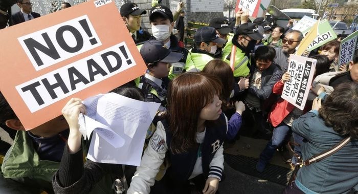 Biểu tình phản đối triển khai THAAD ở Hàn Quốc