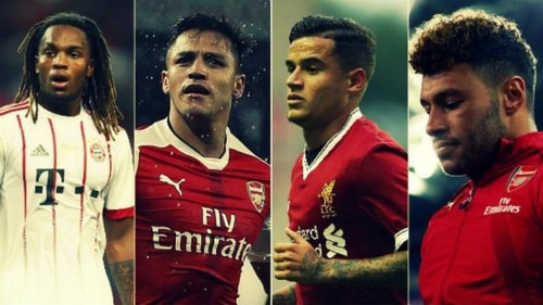 Renato Sanches, Alexis Sanchez, Coutinho và Chamberlain là bốn trong số các gương mặt đình đám ở Ngoại hạng Anh trong kỳ chuyển nhượng cuối cùng trước thay đổi lớn. 