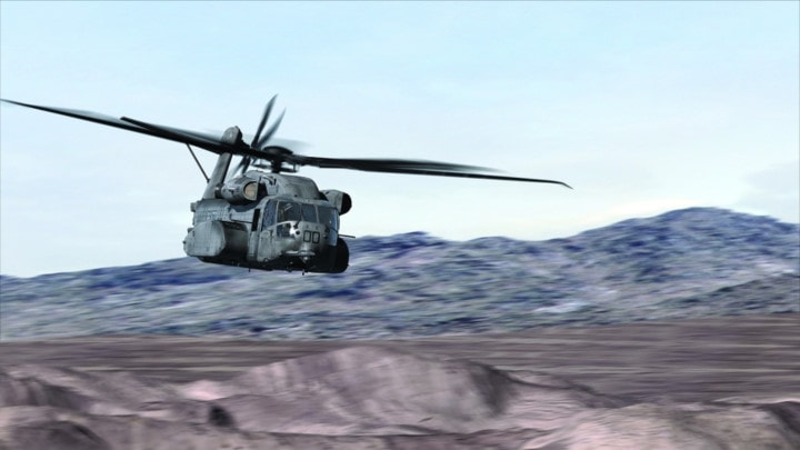 CH 53K King Stallion đạt được vận tốc trung bình 315km/h và có tầm hoạt động lên đến 852km.