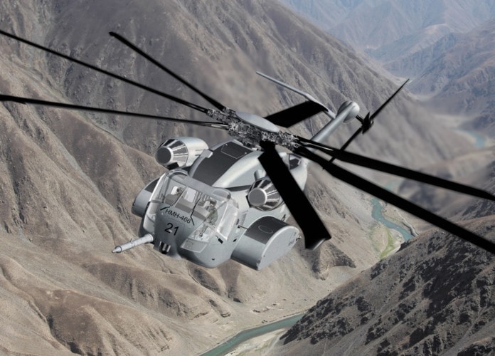Ngoài ra, trên chiến trường, CH-53K King Stallion còn có khả năng di chuyển những khẩu pháo để đặt lên các cao điểm.
