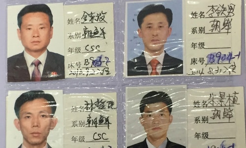 Nghiên cứu sinh Triều Tiên tại Viện Công nghệ Cáp Nhĩ Tân của Trung Quốc. Ảnh: WSJ.