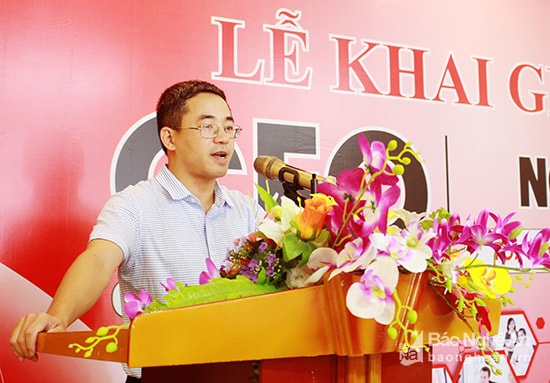 Ông Nguyễn Xuân Đức – Phó GĐ Sở KH & ĐT nhấn mạnh: Các lớp bồi dưỡng doanh nhân có ý nghĩa quan trọng xây dựng đội ngũ doanh nhân ngày càng phát triển, đóng góp phát triển kinh tế - xã hội của tỉnh. Ảnh: Phương Thuý