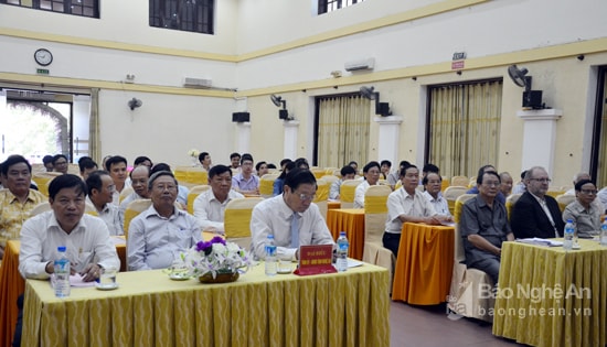 Dự đại hội có đồng chí Lê Minh Thông- Ủy viên Ban Thường vụ Tỉnh ủy, Phó Chủ tịch UBND tỉnh; đại diện Hội hữu nghị Việt Nam – Ba Lan Việt Nam và các tỉnh bạn. Ảnh Thanh Lê