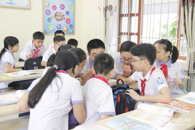 Mo hình trường học mới, được nhập khẩu tử nước ngoài, ở Trường THCS Hưng Dững - TP Vinh - Nghệ An đang bộc lộ những hạn chế nhất định. Ảnh: tư liệu.