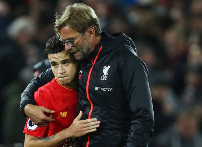 HLV Klopp và BLĐ Liverpool đã tha thứ cho Coutinho. Ảnh: Internet