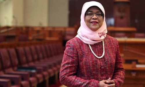 Bà Halimah Yacob. Ảnh: Straits Times.