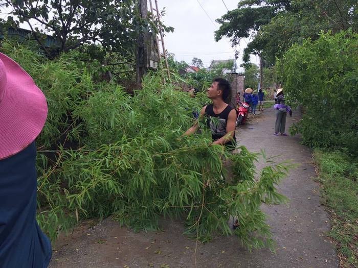 Cùng người dân huyện Hưng Nguyên, lực lượng đoàn viên thanh niên luôn hăng hái 