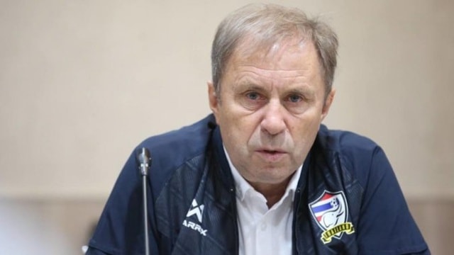 HLV  Milovan Rajevac ĐTQG Thái Lan. Ảnh: Internet