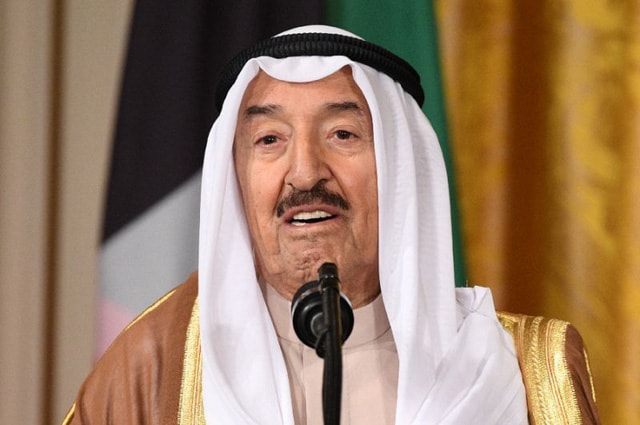 Tiểu vương Kuwait Sheikh Sabah al-Ahmad Al-Sabah.  Ảnh: AFP