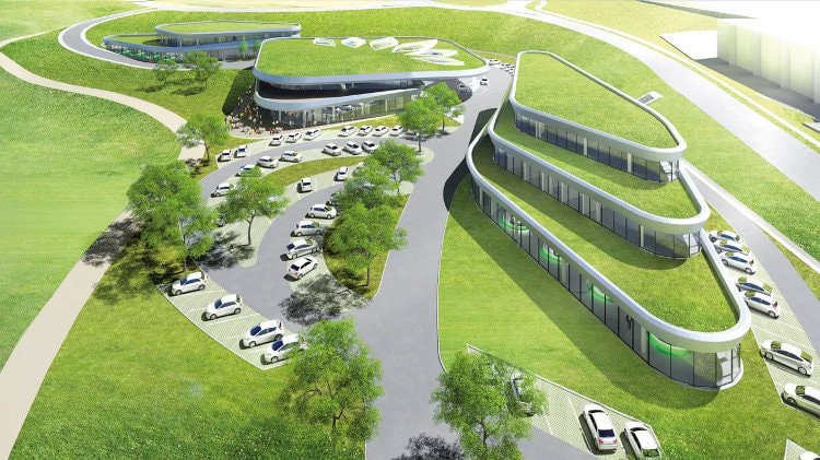 Trạm sạc điện cho xe lớn nhất thế giới. 